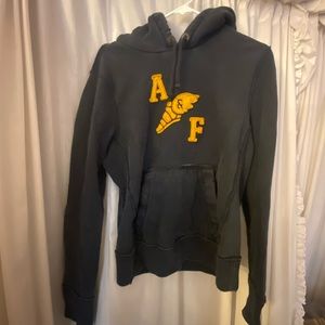 Abercrombie & Fitch Navy & Gold Track & Field hoodie sweatshirt